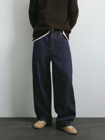 Pull&Bear Baggy Дънки в синьо: отпред