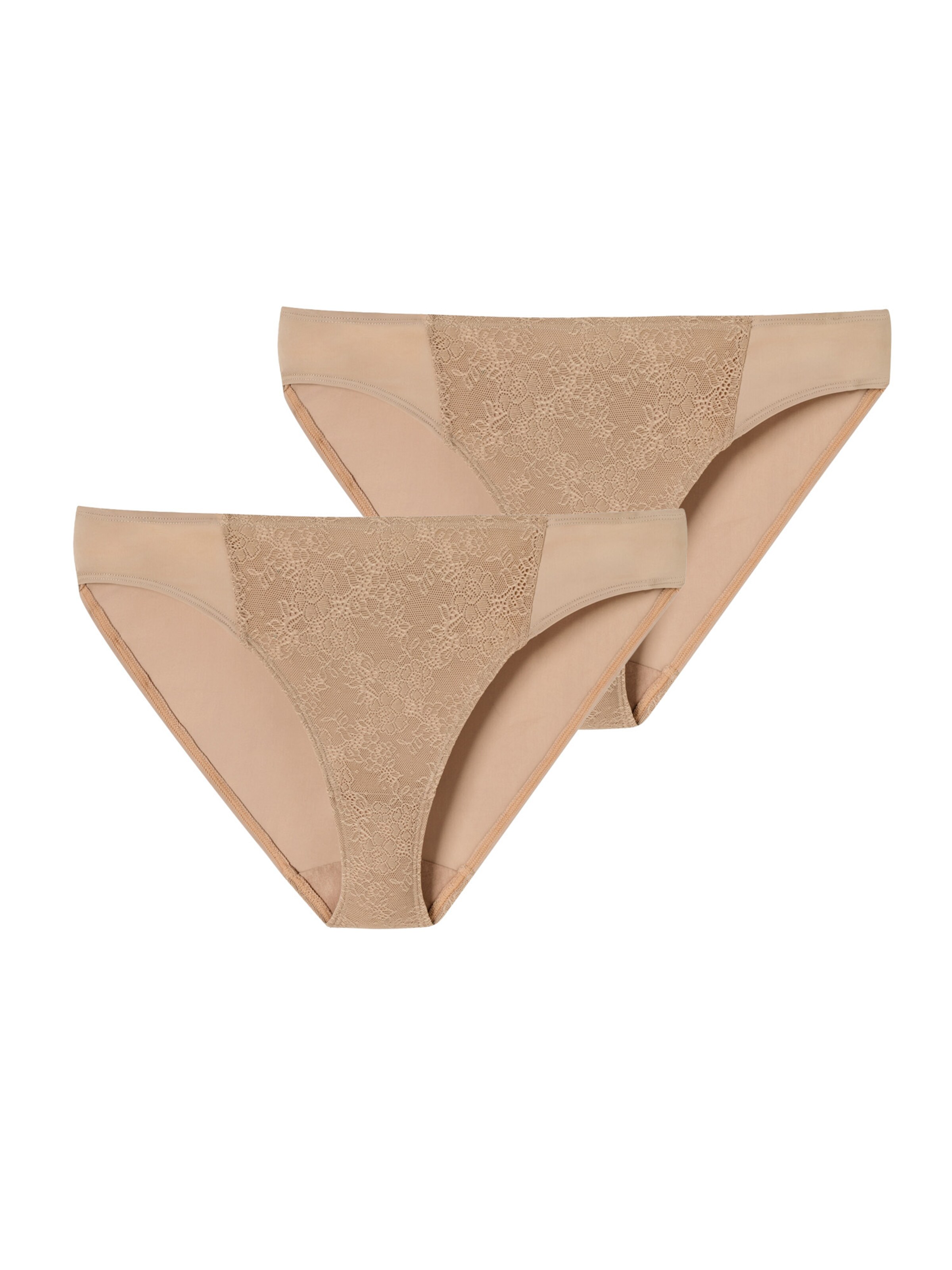 Slip ' Air blickdichte Spitze ' SCHIESSER en beige : devant