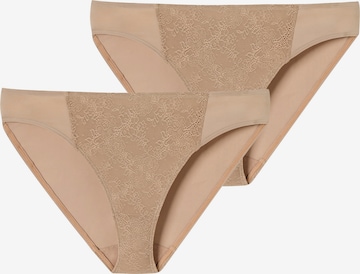 SCHIESSER Rioslip ' Air blickdichte Spitze ' in Beige: Vorderseite