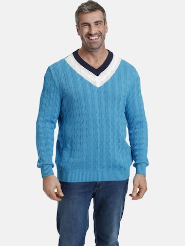 Charles Colby Sweater 'Earl Haily' in Blue: front