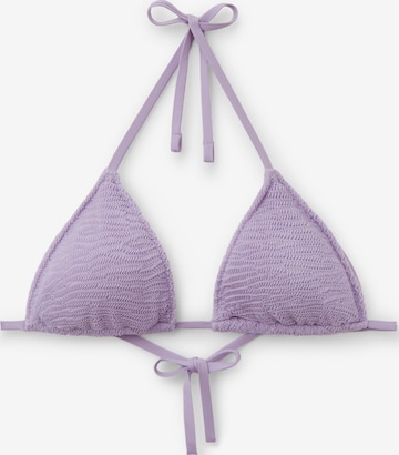 CALZEDONIA Bikinitop 'Crinkcle Waves' in Lila: Vorderseite
