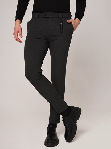 Antioch Slimfit Hose in Grau: Vorderseite