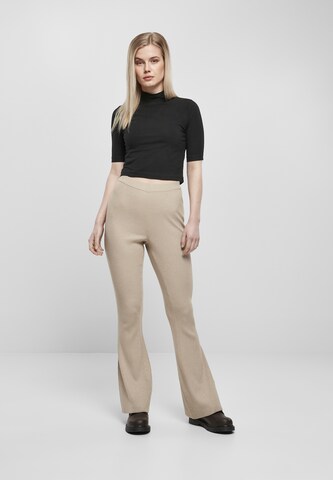 Urban Classics Flared Broek in Beige