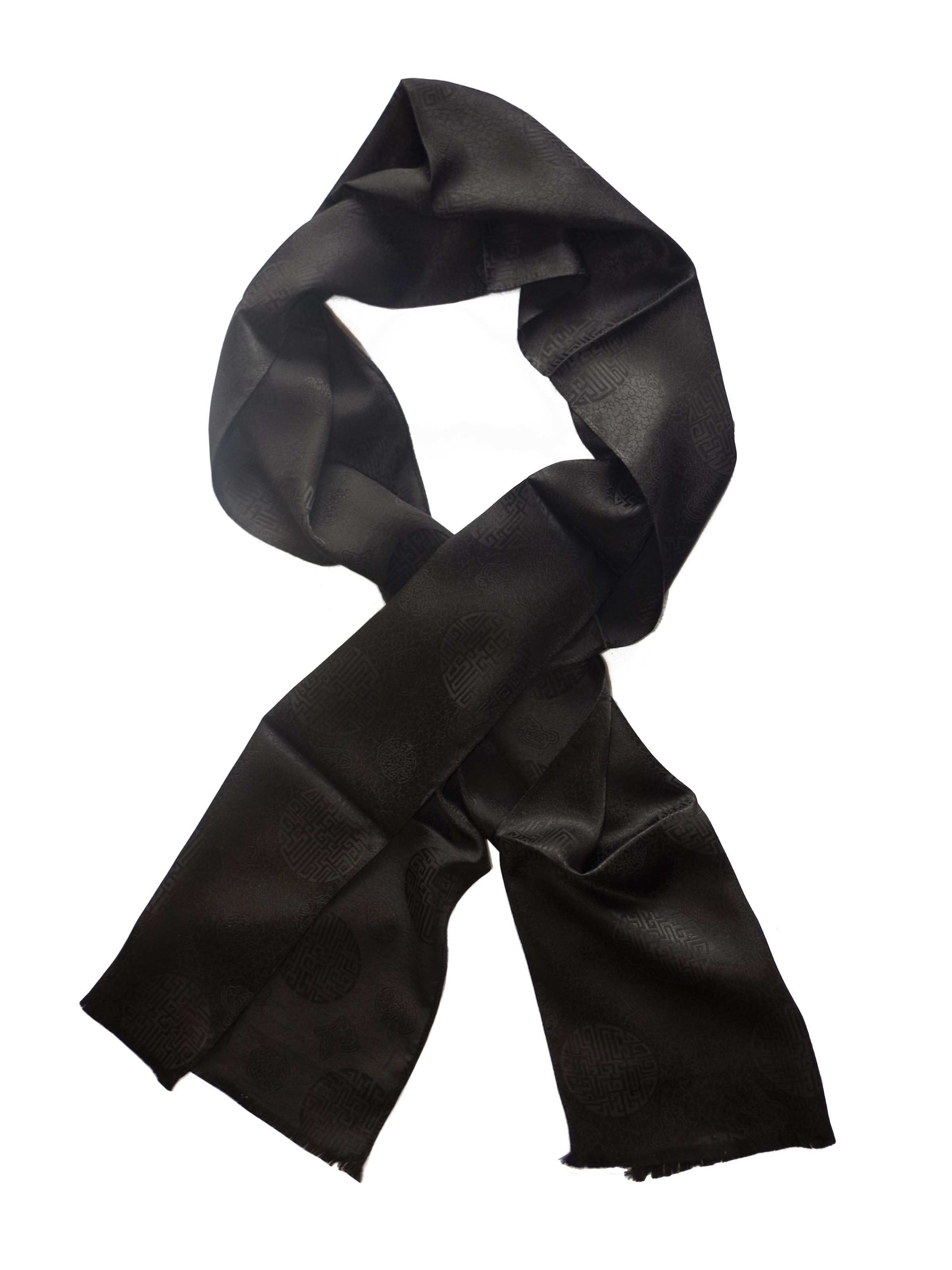 Écharpe 'Satinecho' Posh Gear en noir : devant