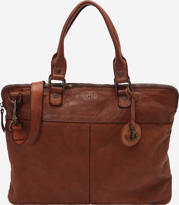 Harbour 2nd Document Bag 'Conny' in Brown: front