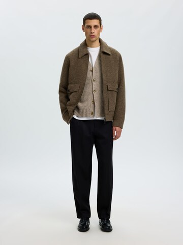 SELECTED Neuletakki 'SLHCODY' värissä beige