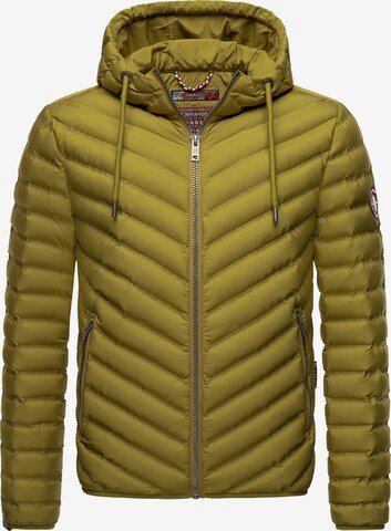 NAVAHOO Between-Season Jacket 'Fey-Tun' in Green: front