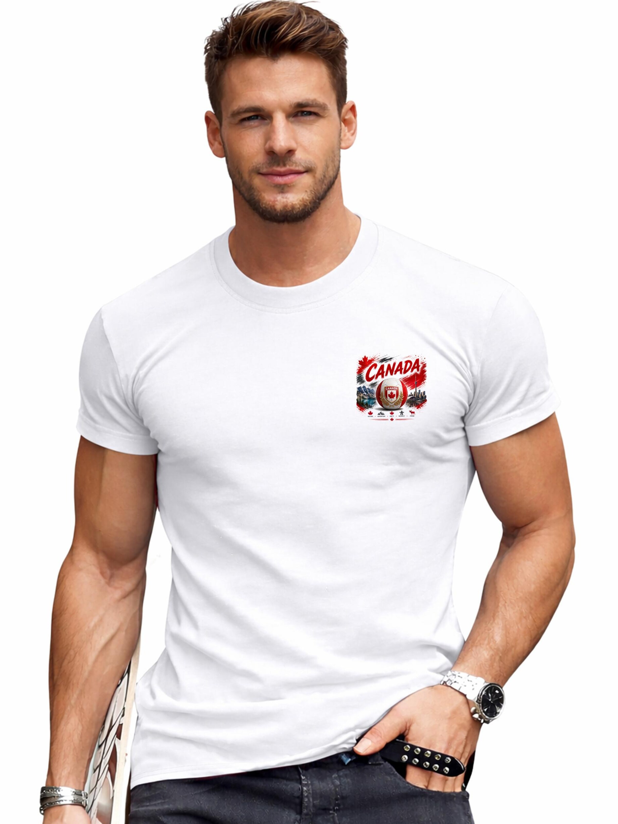 RMK Shirt 'Canada'‌‌‌‌‌‌‌ in Weiß