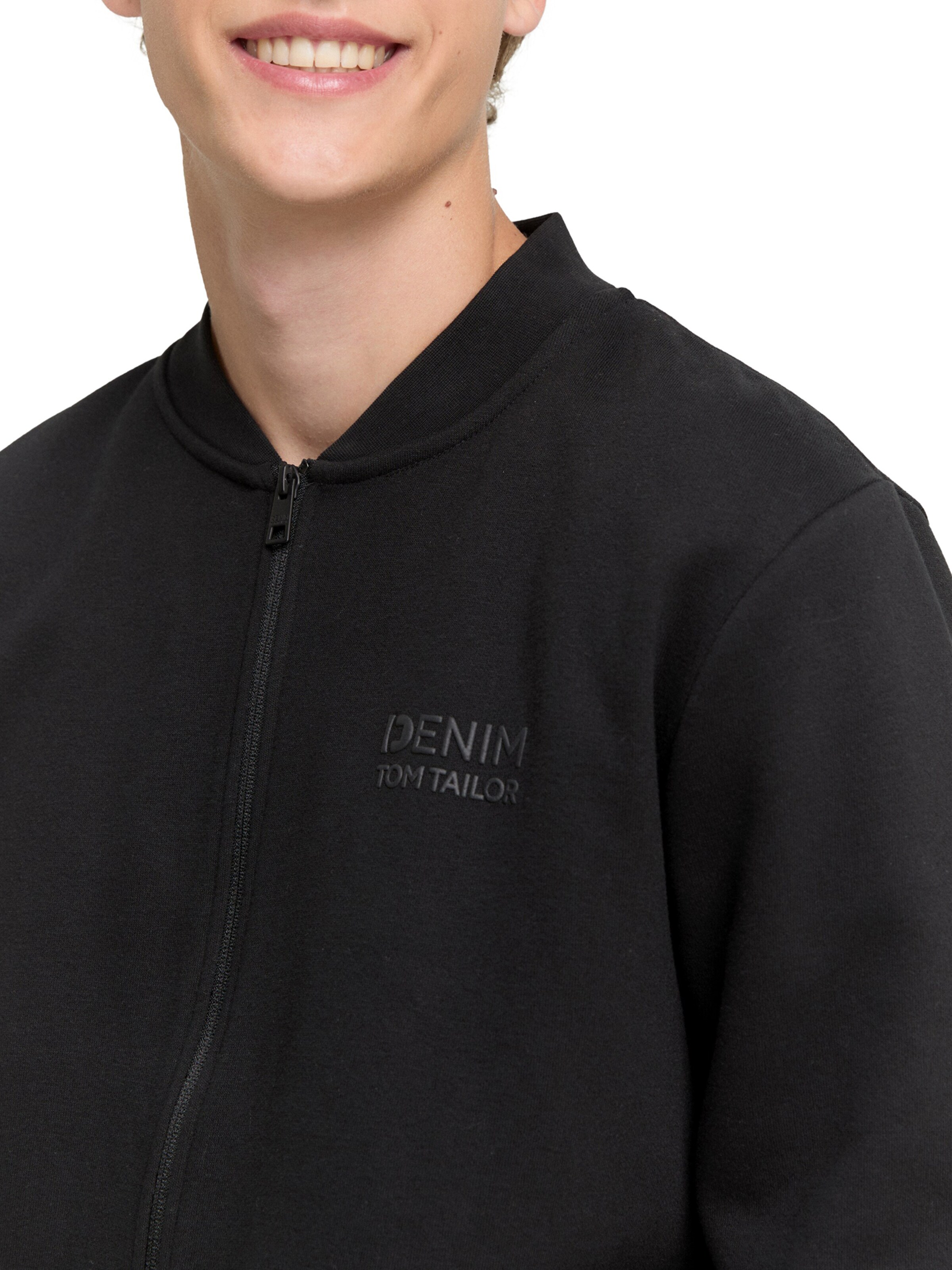 TOM TAILOR DENIMGornji dio trenirke - crna boja