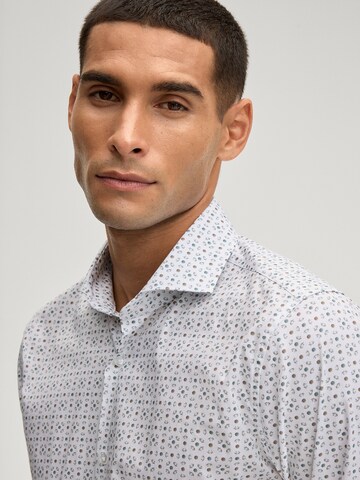 JOOP! Slim fit Button Up Shirt 'Pares' in White