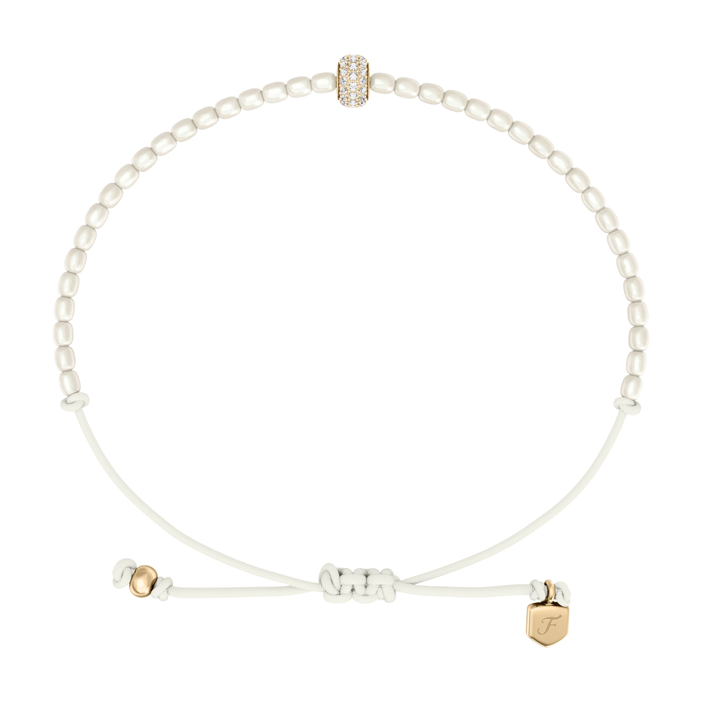 Bracelet 'SUTTON' FOSSIL en blanc : devant