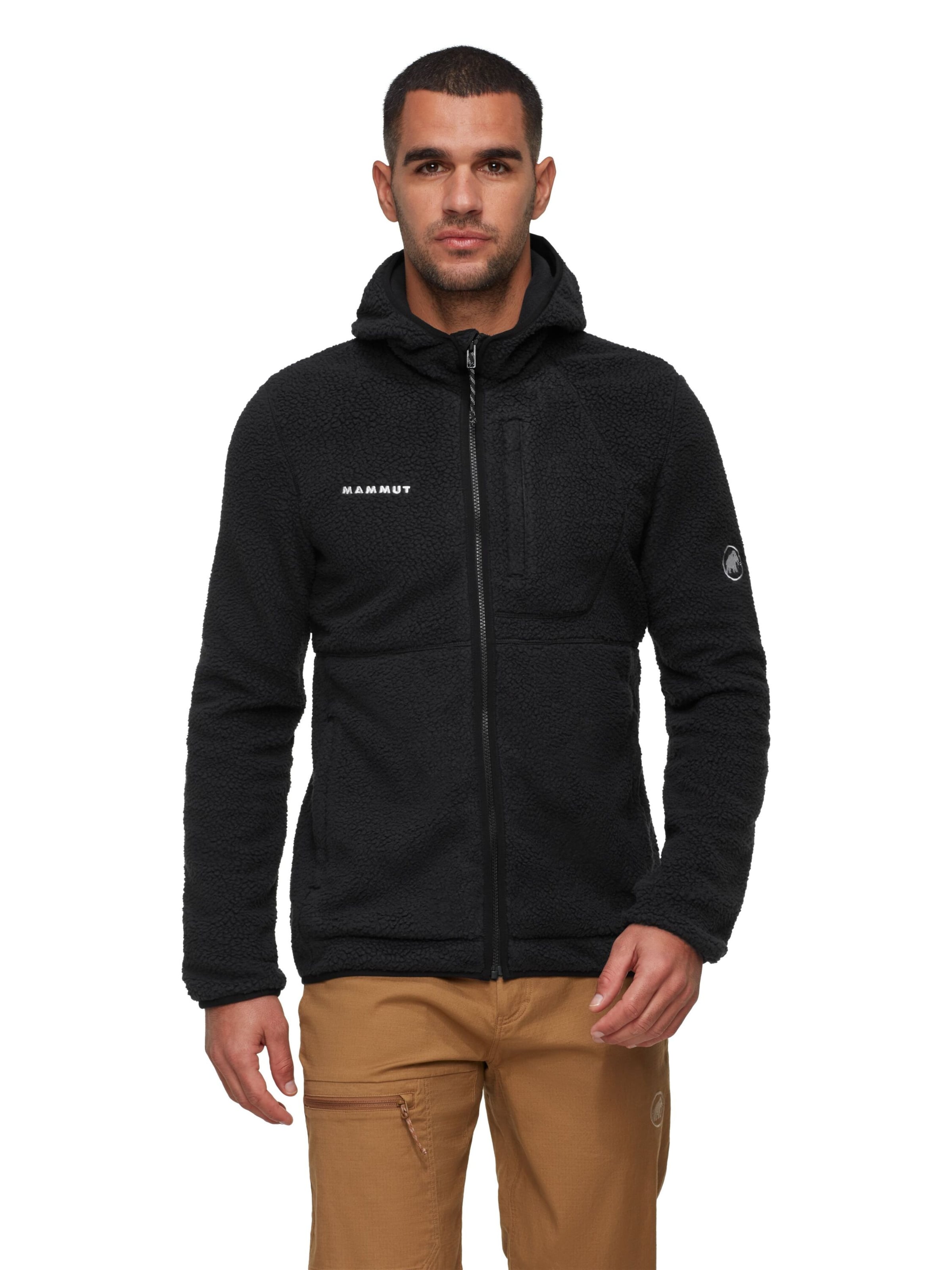 MAMMUT Funktionsfleecejacke 'Falera Pro' in Schwarz: Vorderseite