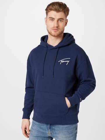 Tommy Jeans Sweatshirt in Blauw: voorkant