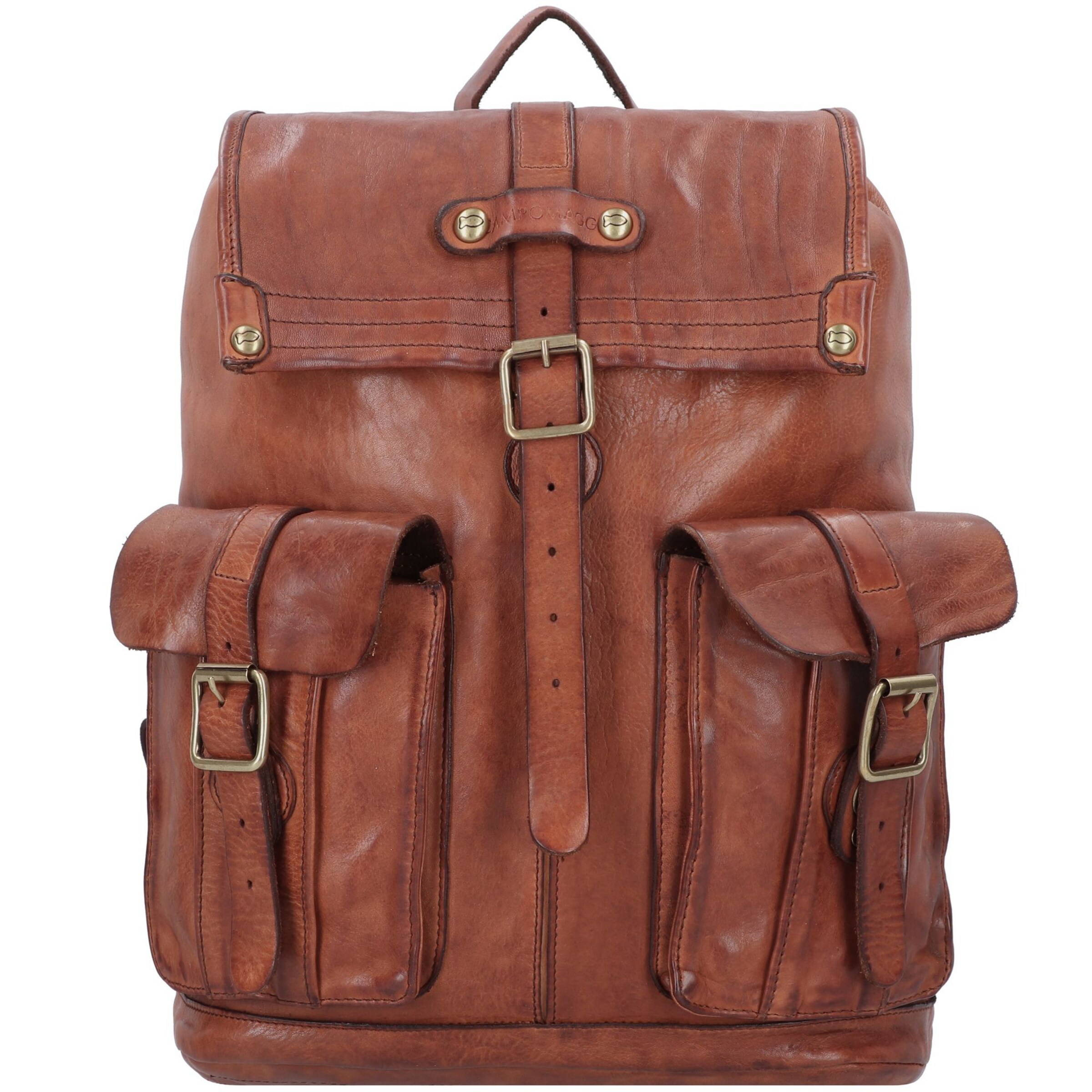 Sac à dos Campomaggi en marron : devant