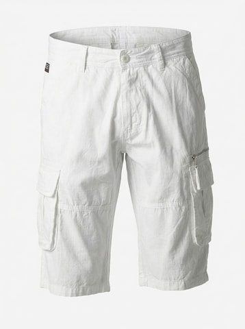 Regular Pantalon cargo KOROSHI en blanc