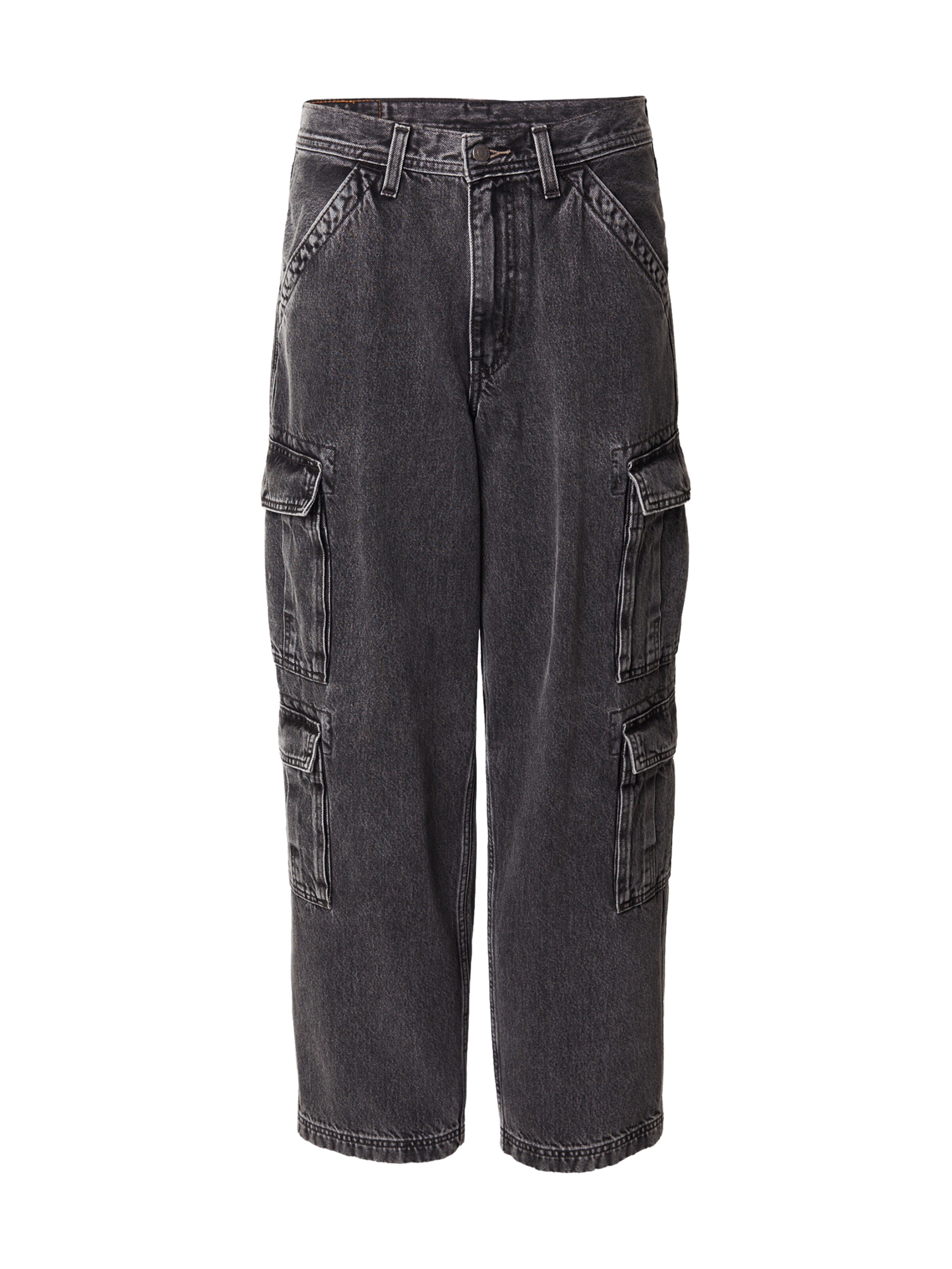 LEVI'S ® Baggy Τζιν cargo σε μαύρο: μπροστά