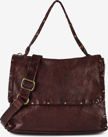 Borsa a spalla 'Zelda' di Campomaggi in marrone: frontale