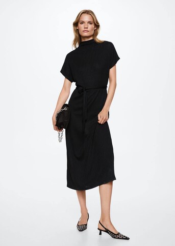 MANGO Knitted dress 'Margot' in Black: front