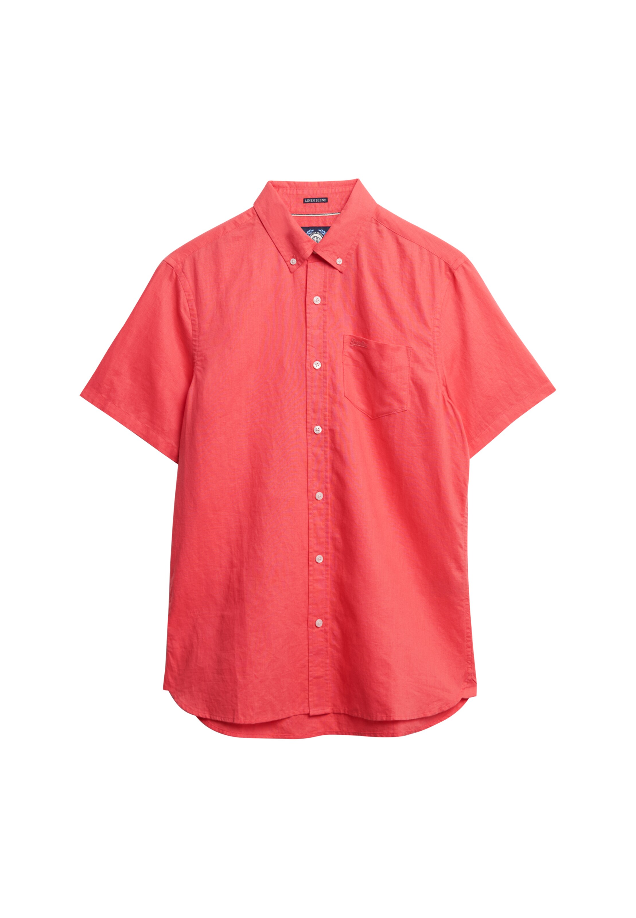 Superdry Regular fit Button Up Shirt in Pink: front