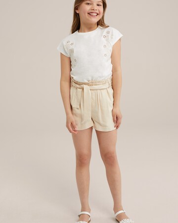 WE Fashion Regular Short in Beige