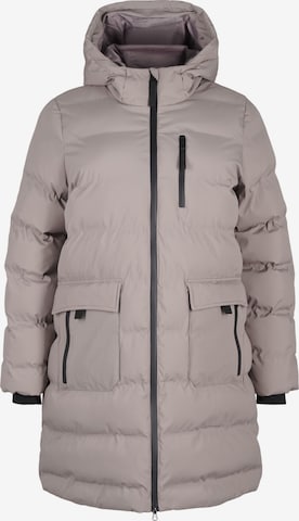 Manteau d’hiver 'MSEALED' Zizzi en gris : devant