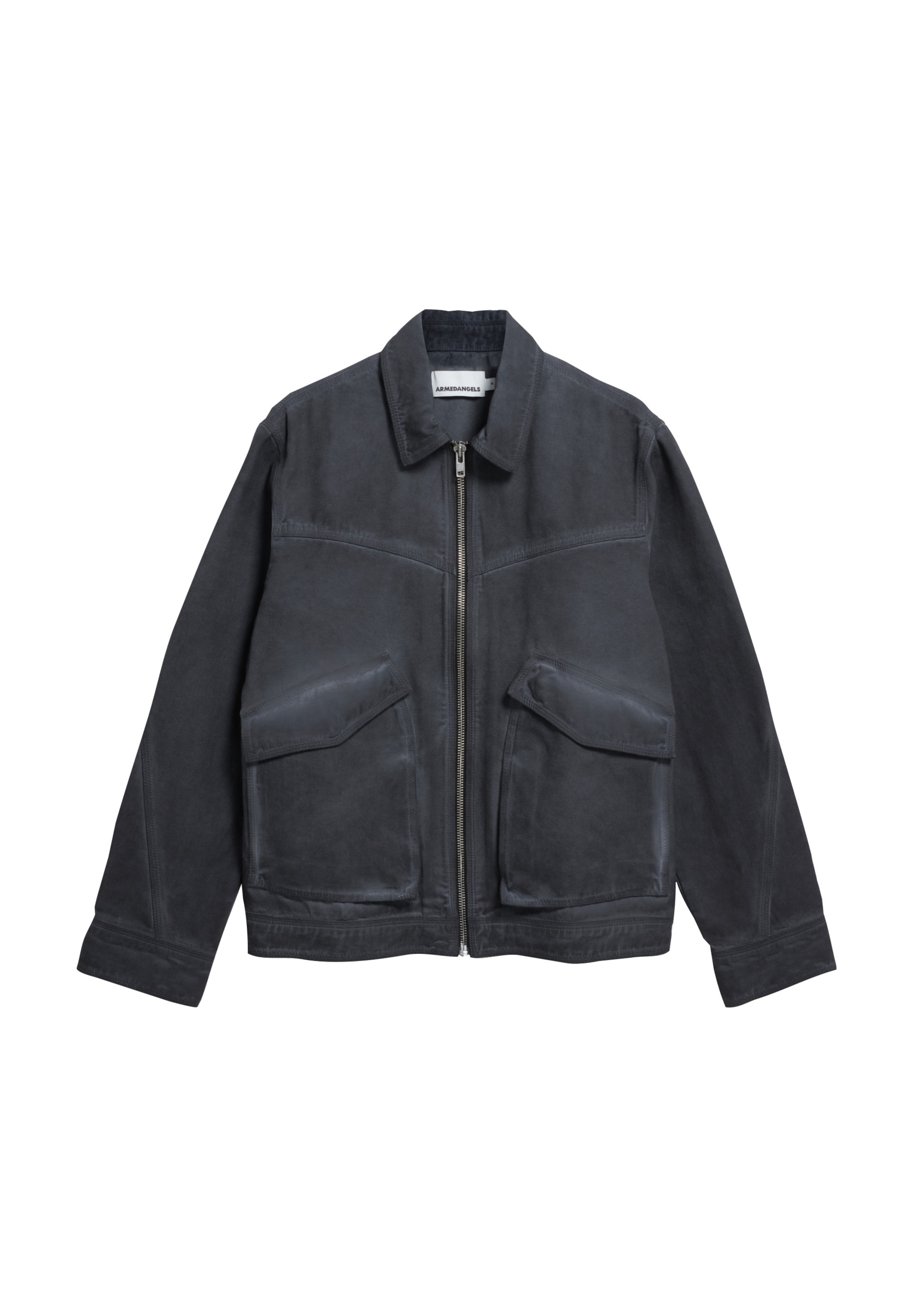 ARMEDANGELS Übergangsjacke 'Sebaas' in Grau: Vorderseite