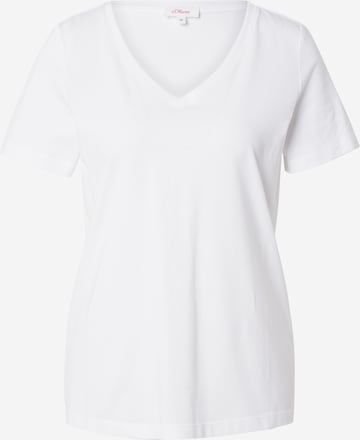 T-shirt s.Oliver en blanc : devant
