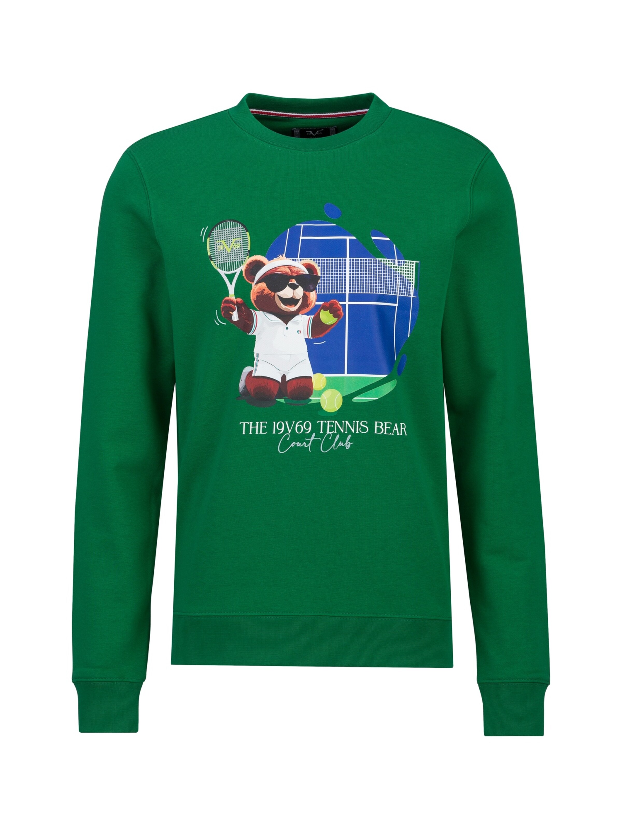 Sweat-shirt 'NICO' 19V69 ITALIA en vert : devant