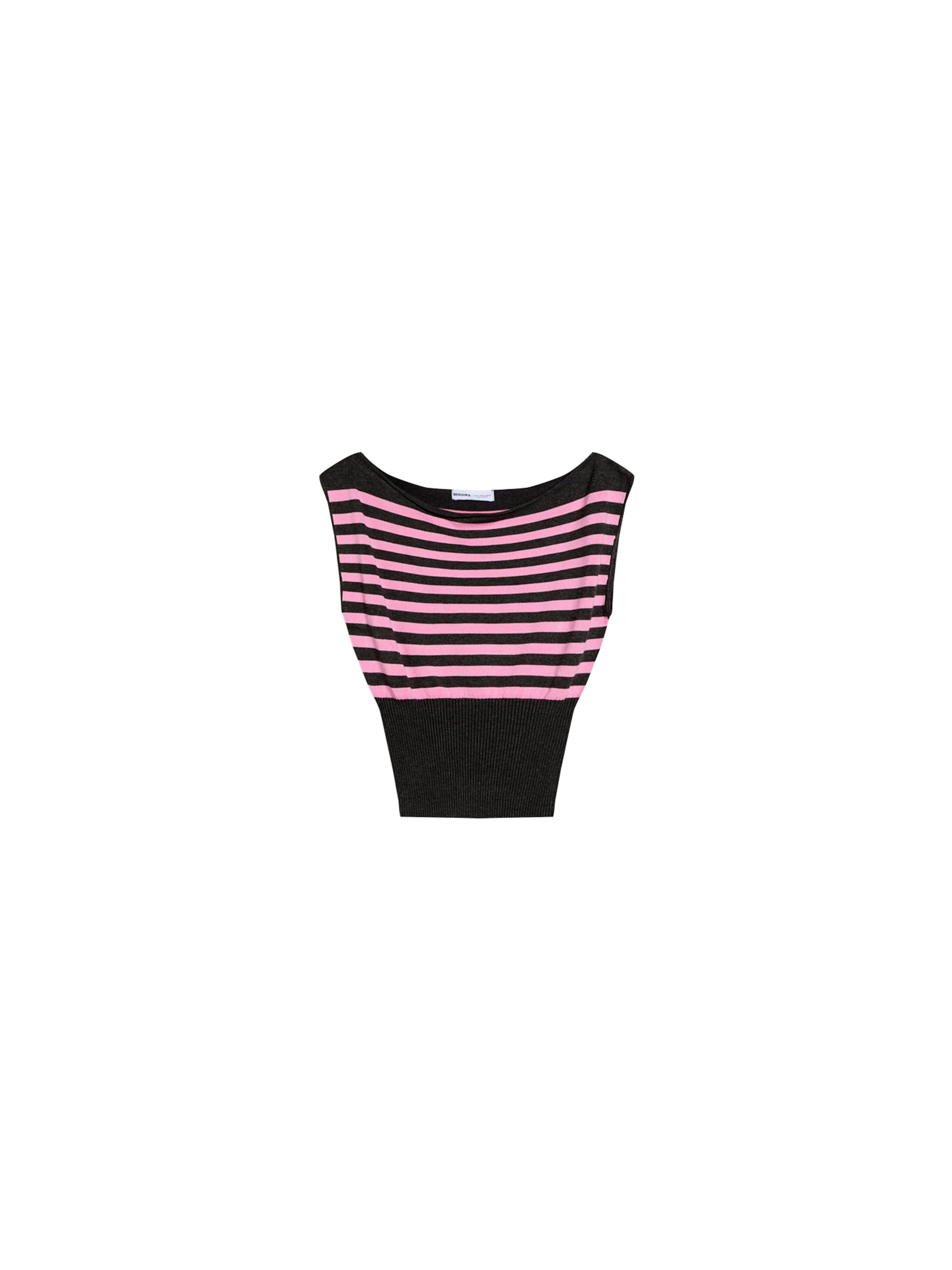 Bershka Tričko 'BASBER' – pink: přední strana
