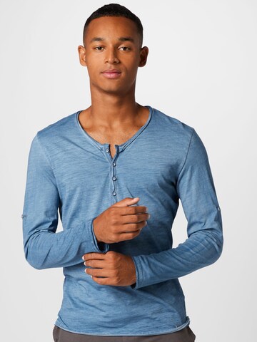 Coupe regular T-Shirt Key Largo en bleu : devant