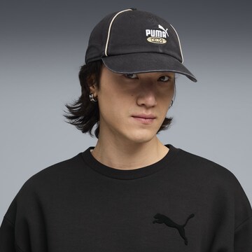 PUMA Sportcap 'Puma King' in Schwarz: Vorderseite