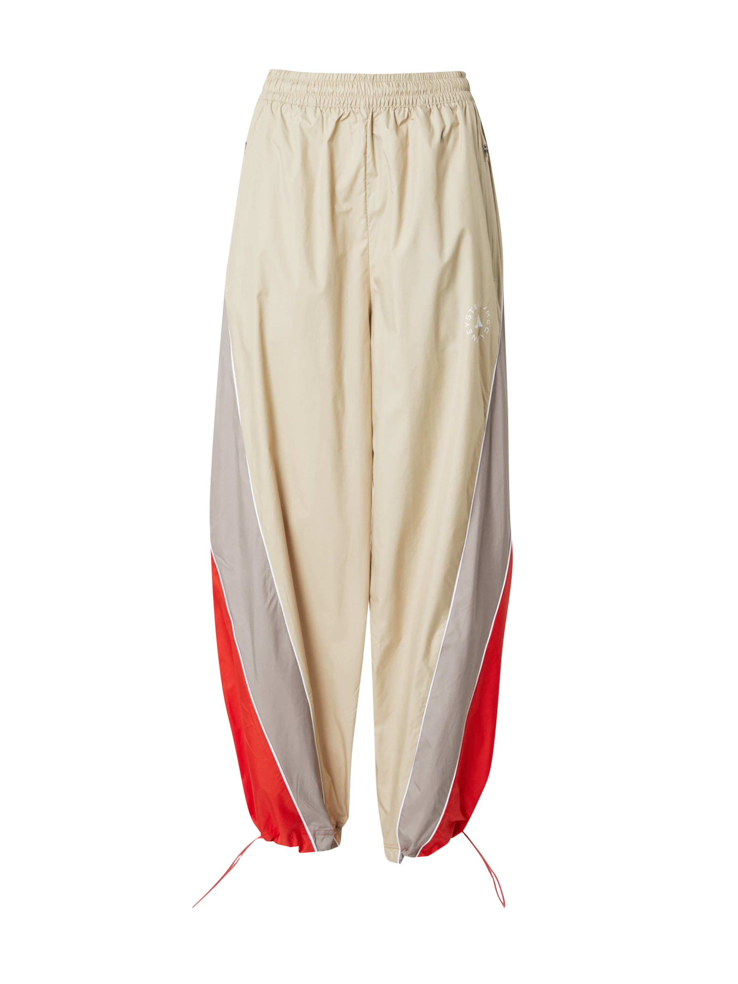 ADIDAS BY STELLA MCCARTNEY Loosefit Sportsbukser i beige: forside