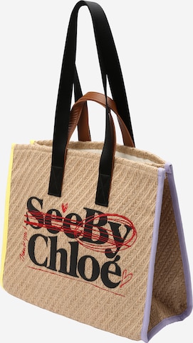 bēšs See by Chloé "Shopper" tipa soma