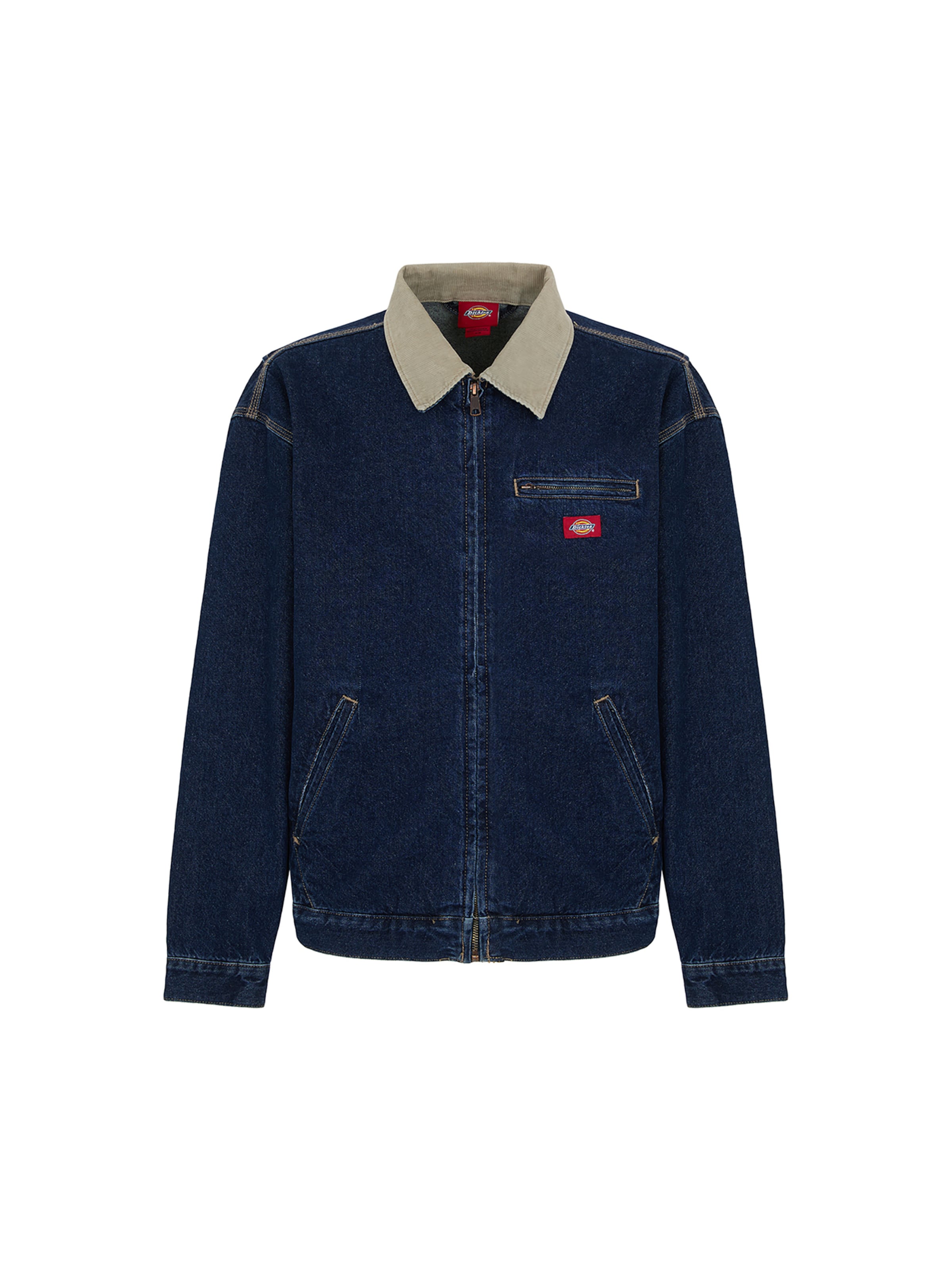 DICKIES Between-season jacket 'DENIM PAINTER JACKET' in Blue: front