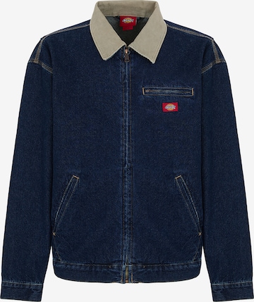 mėlyna DICKIES Demisezoninė striukė 'DENIM PAINTER JACKET': priekis