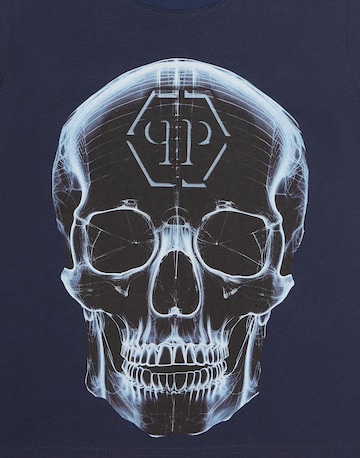 Philipp Plein Shirt 'Skull' in Blauw