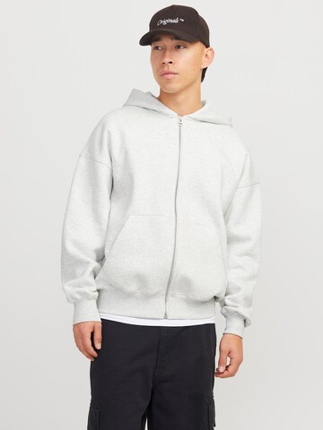 JACK & JONES Sweatjakke 'JJEUrban Edge' i hvid: forside