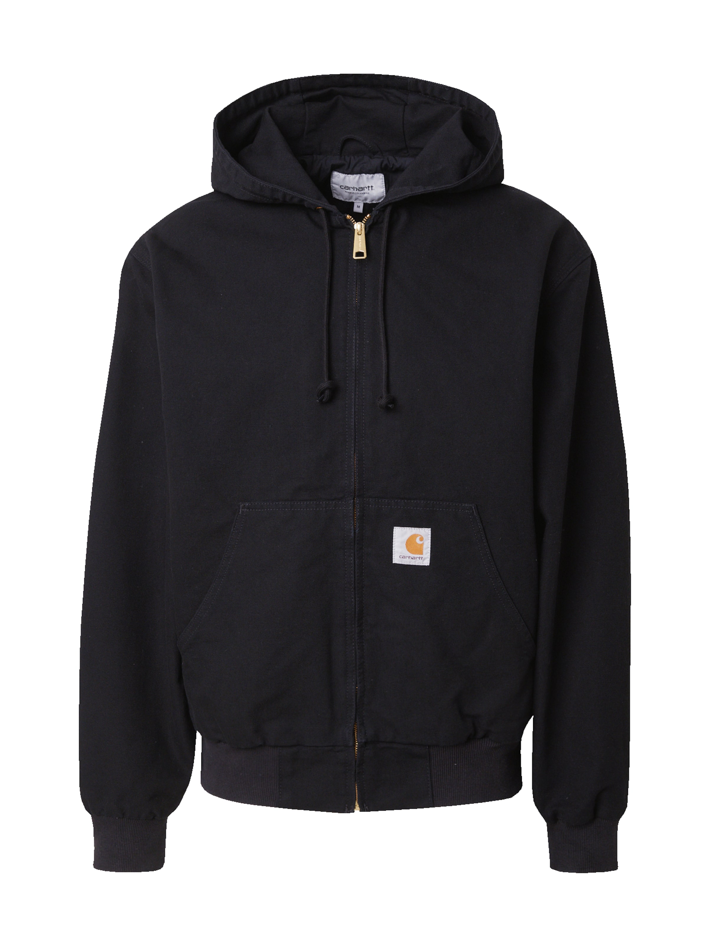 Carhartt WIP Φθινοπωρινό και ανοιξιάτικο μπουφάν σε μαύρο: μπροστά