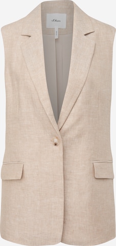 s.Oliver BLACK LABEL Vest in Brown: front