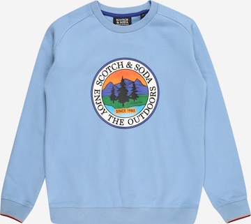 SCOTCH & SODA Sweatshirt i blå: forside