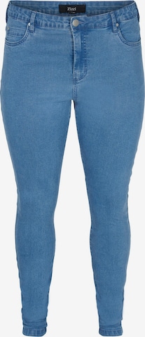 Jeans 'AMY' de la Zizzi pe albastru: față