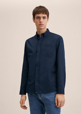 MANGO MAN Regular fit Button Up Shirt 'Marmaris' in Blue: front