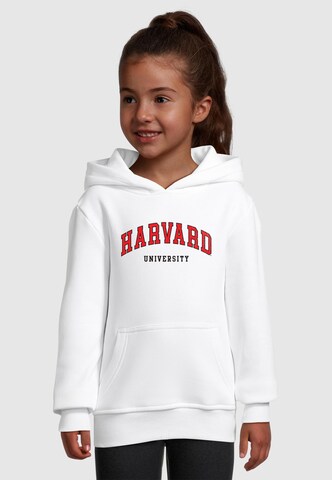 Merchcode Sweatshirt 'Harvard University' in Wit: voorkant