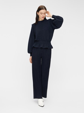 PIECES Loose fit Trousers 'Kaya' in Blue