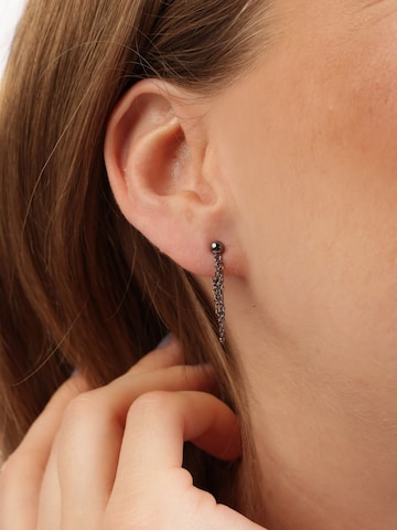 Boucles d'oreilles Lucardi en noir