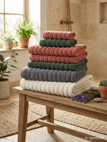 SCHIESSER Towel 'Handtuchset Neapel' in Beige