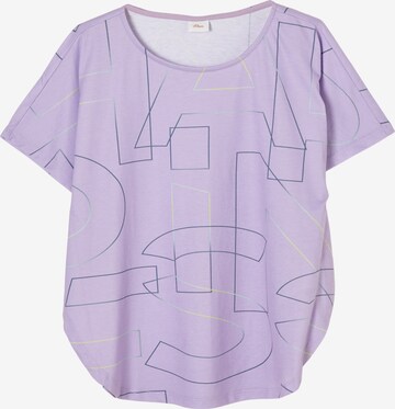 T-Shirt s.Oliver en violet : devant