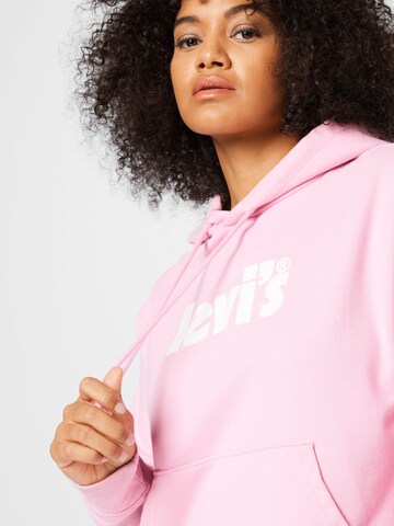 Levi's® Plus Mikina 'Graphic Standard Fit Hoodie' – pink