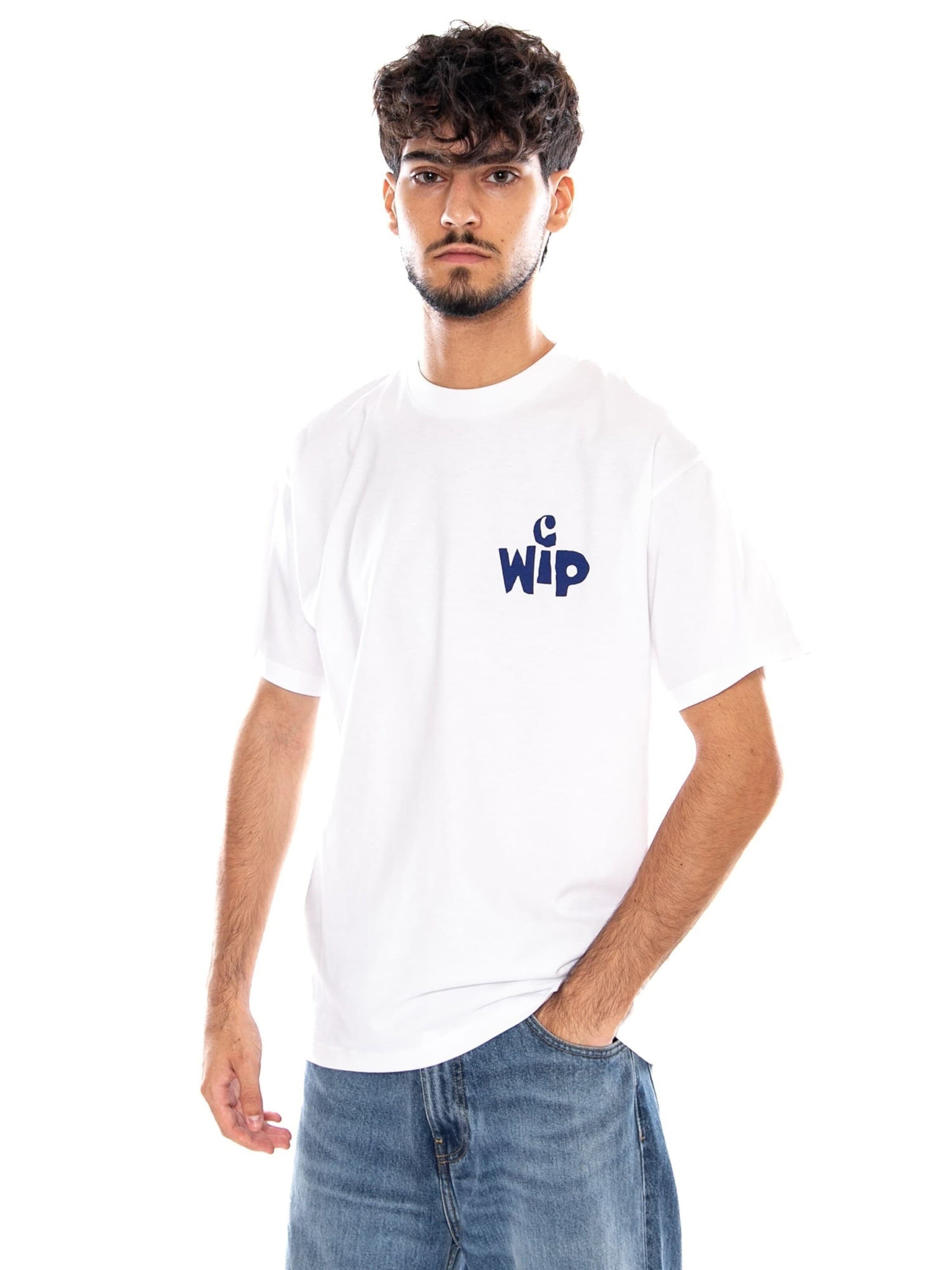 Carhartt WIP Koszulka 'S/S CUTOUT T-SHIRT WHITE' w kolorze biały: przód