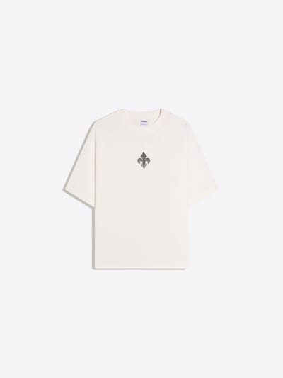 Tricou 'IRON SAINTS' Bershka pe negru / alb, Vizualizare produs